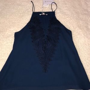 NWT Lace up tank